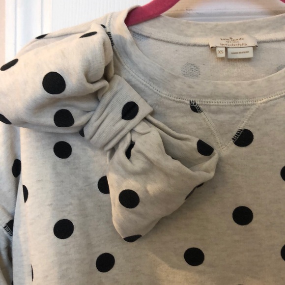 Kate Spade Polka Dot Bow Sweatshirt - Picture 4 of 6